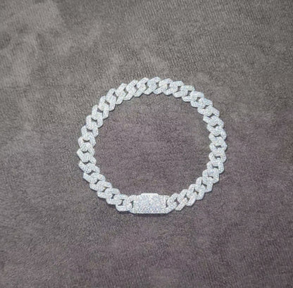 Pulso de plata .925 - Miami ice zirconia Suiza