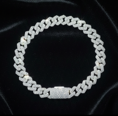 Pulso de plata .925 - Miami ice zirconia Suiza