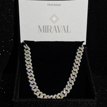 Pulso de plata .925 - Miami ice zirconia Suiza