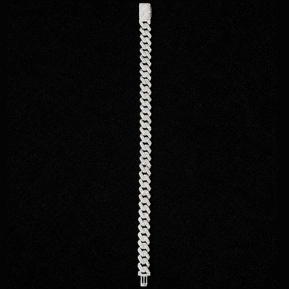 Pulso de plata .925 - Miami ice zirconia Suiza