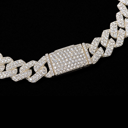 Pulso de plata .925 - Miami ice zirconia Suiza